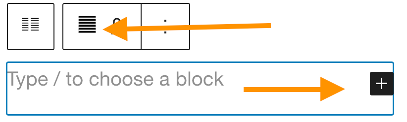 Select individual Split Content block and add blocks